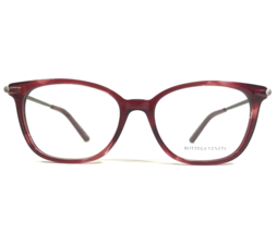 Bottega Veneta Eyeglasses Frames BV0232O 003 Tortoise Red Woven Gray 51-17-140 - $111.99