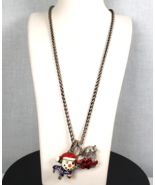 Brighton 20&quot; Necklace Silver Heart Shape/Enamal Snowman Pendant Limited ... - €109,21 EUR