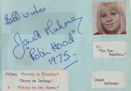 Janet Mahoney On The Buses Two Ronnies Rare Hand Signed Autograph - £15.97 GBP