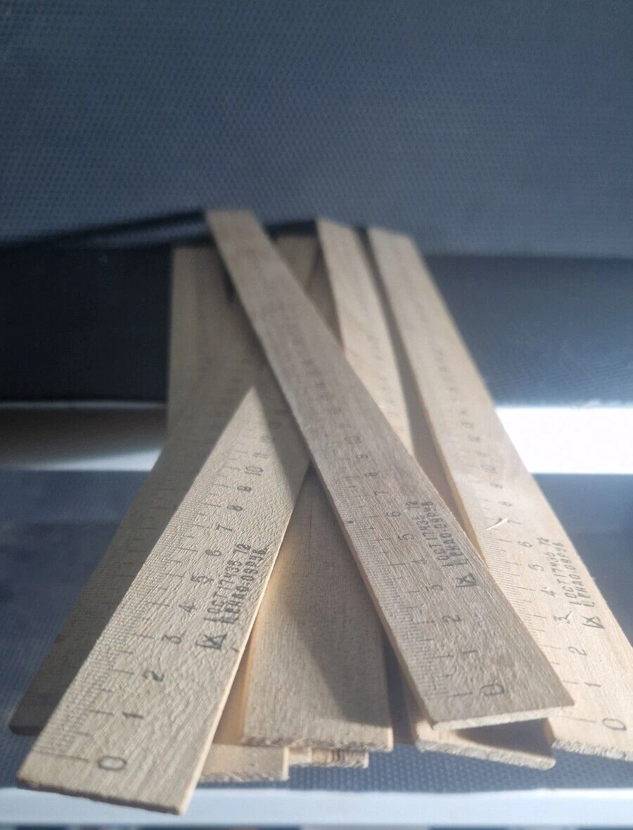 USSR School Line Ruler 1x 40 cm, Vintage School Ruler Ruler USSR Soviet ... - $207.48 MXN
