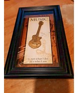 Music is not what I do It&#39;s who I am shadowbox picture frame - £14.00 GBP