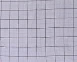 Flannel Plaid Patterned Framework White Cotton Flannel Fabric Print D283.31 - £11.21 GBP