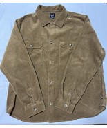 GAP Shirt Mens XL Corduroy Brown Overshirt Outdoor Utility Classic Shack... - $364.70 MXN