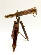 Victorian Marine Old Antique Telescope 10&quot; Catalejo de latón náutico marítimo - $123.94