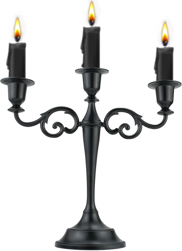 3 Metal Candelabra – Candlesticks Holder for Formal Events, Holiday Décor, Hallo Item image 9
