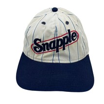 Vintage Snapple Natural Beverages Striped SnapBack Trucker Hat - £20.28 GBP