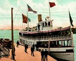 Steamer New Island Wanderer Folger Thousand Island NY 1900s UDB Postcard... - $6.88