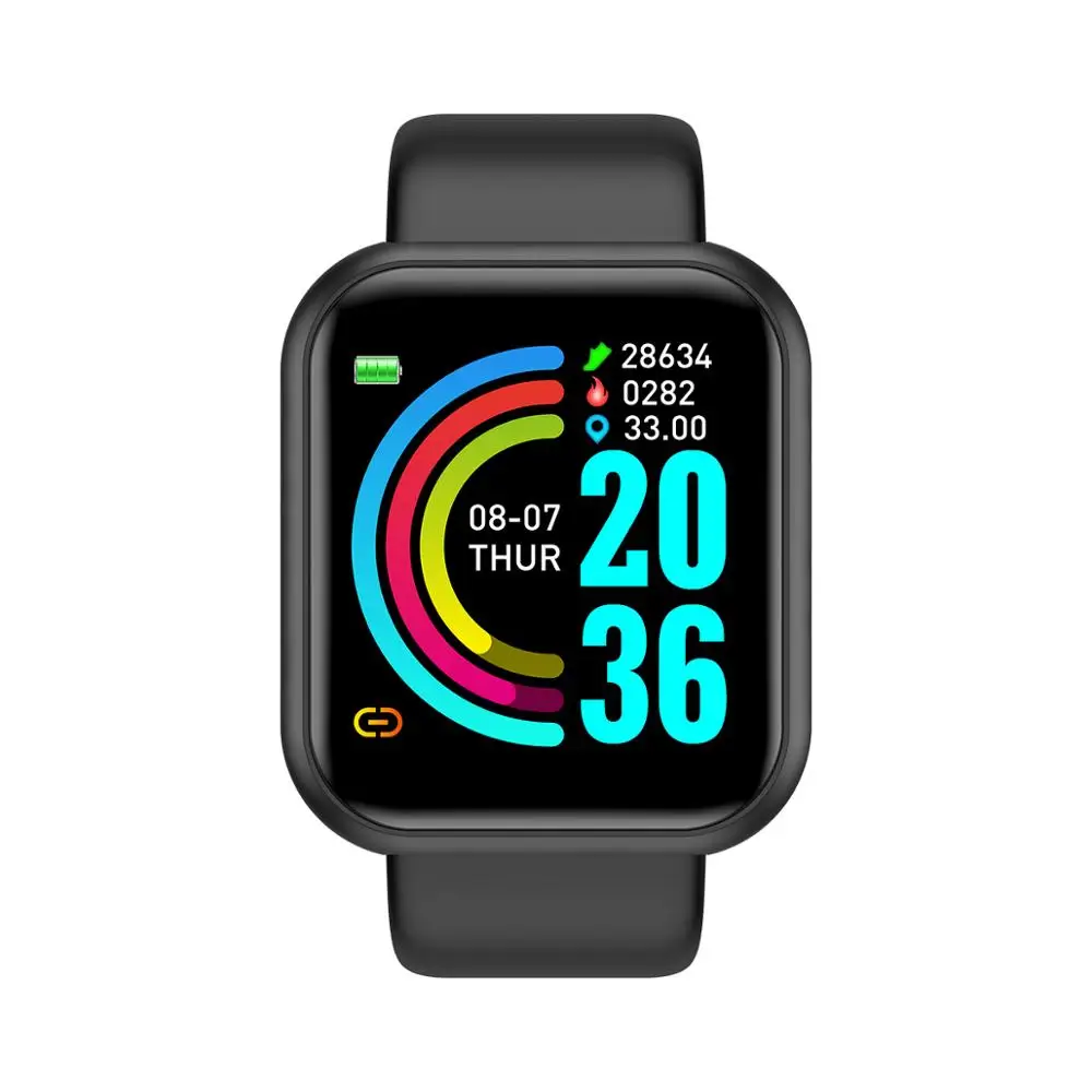 Y68 D20 Smart Watch 2021 for Men Women Heart Rate Blood Pressure Monitor Waterpr - £131.39 GBP