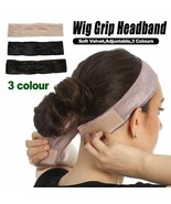 Velvet Wig Grip Extra Hold Non Slip Headband Head Band Adjustable Comfy ... - $13.70 CAD