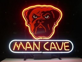 New Cleveland Browns Dog Pound Man Cave Beer Lager Neon Light Sign 24&quot;x20&quot; - £196.72 GBP