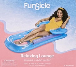 Funsicle Sky Blue Relaxing Lounge, Inflatable Pool Float, Adults, Unisex - $350.10 MXN