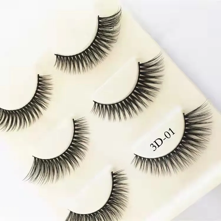 L mink false eyelashes dramatic false eyelashes cruelty free fluffy eyelashes extension thumb200