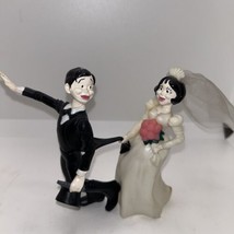 RELUCTANT GROOM FIGURINE Vtg 1972 Wilton Bride &amp; Groom Wedding Cake Deco... - £8.17 GBP