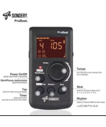 Digital Metronome for Guitar Piano Drum and All Instruments with Timer, ... - $33.41 CAD