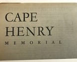 1961 Cape Henry Memorial National Park Service Leaflet Brochure Map - $3.51