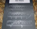 Ave Maria Large Print Sheet Music - By J.S. Bach &amp; Charles Gounod (1997) - $12.25