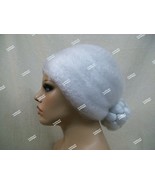 White Mrs Santa Costume Wig with Bun Claus Betsy Ross Old Maid Mother Ch... - €15,95 EUR