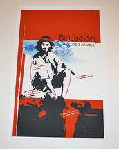 Cuban original SILKSCREEN movie poster.Handmade art.3 Juanes.Ecuacion.Eq... - £93.30 GBP