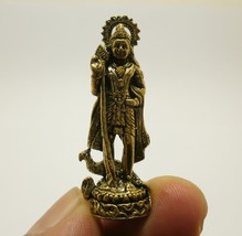 Lord Murugan mini brass amulet muruga kartikeya skanda god of war miniature luck - £24.73 GBP