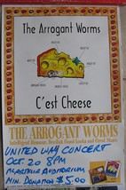 THE ARROGANT WORMS 1995 C&#39;est Cheese Flyer 11*17 Inch Grand Theatre Kingston  - £11.25 GBP