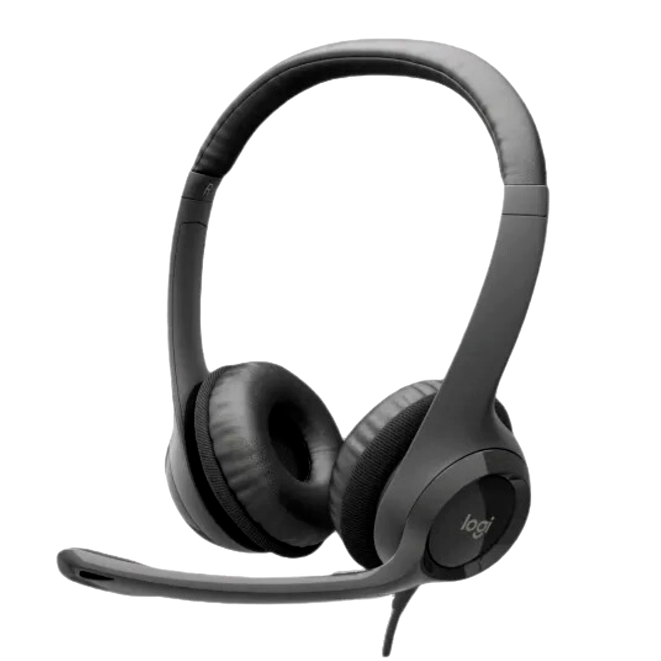Logitech Wired USB Stereo Headset Over Ear Headphones Microphone Black N... - $12.60