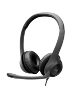 Logitech Wired USB Stereo Headset Over Ear Headphones Microphone Black N... - $12.60