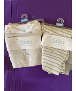 (2) Carter&#39;s Precious Firsts Short Sleeve Body Suits &amp; Pants Gray Zoo 6 ... - $8.59 CAD