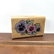 1993 Comotion Wood Rubber Stamps - #688 Pansies Flowers - Unused - £7.72 GBP