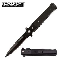 TAC-FORCE Speedster - All Black Pocket Knife - £32.50 GBP