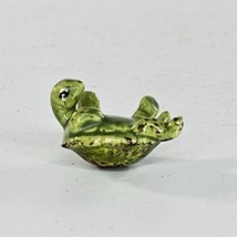 Vintage Josef Originals Turtle On Back Miniature Figurine Tiny - £11.79 GBP