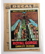 VTG Royal Gorge Incline Railway Decal Canon City CO Impko NOS World&#39;s St... - €10,34 EUR