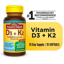 Vitamin D3 + K2 Soft gels - $33.99