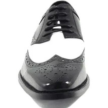 25092-111 Stacy Adams Tinsley Wingtip Oxford Men's Shoes Black White Lace Up image 7