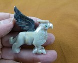 (Y-GRI-5) gray Griffin eagle lion mystic fantasy gem Gemstone carving SO... - £10.55 GBP