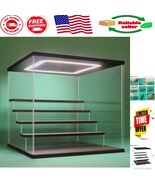 Clear Acrylic Showcase with LED Lighting - 12.4x12.2 Inches - For Collec... - $2,009.22 MXN