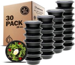 Versatile 30 Pack 28 oz Meal Prep Containers - Air Tight for Fresh Food ... - $35.59