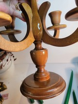 Wooden Candelabra with 5 holders image 5