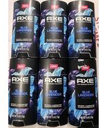6 Axe Fine Fragrance Deodorant Blue Lavender Mint Amber 2.6oz Aluminum Free - $34.64