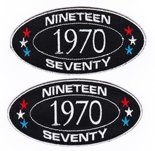 1970 SEW/IRON ON PATCH EMBROIDERED MOTORCYCLE CAR GRADUATION BIRTHDAY YE... - £9.40 GBP