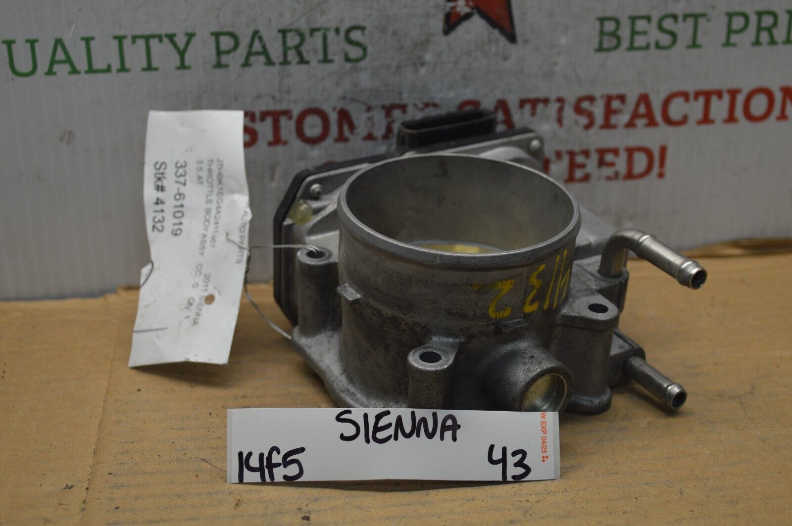 2007-11 Lexus Sienna 3.5L Throttle Body Valve 2203031030 Assembly 43-14F5 - $9.99