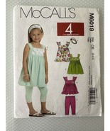 McCall’s 6019 Sewing Pattern Children&#39;s Girls&#39; Top Dresses Leggings Size... - €3,43 EUR