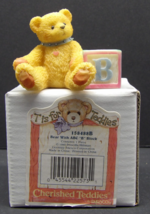 Vintage Cherished Teddies Bear with ABC “B” Block 15848BB 1995 NIB Enesco - $11.87