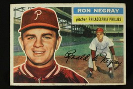 Vintage Baseball Card Topps 1956 #7 Ron Negray Pitcher Philadelphia Phillies - £7.62 GBP
