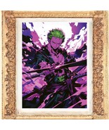 One Piece Roronoa Zoro Pirate Sword Master Home Decor Metal Wall Art Poster - $187.82 MXN+