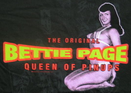 Bettie Page The Original Queen of Pinups Photo Image T-Shirt NEW UNWORN - $14.99