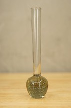 Vintage Art Glass MCM Mid Century Modern Smoke Gray Controlled Bubble Bu... - $28.70