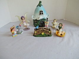 Tiny Treasures Woodland Fairytale house garden figures  bridge accessories - $21.51