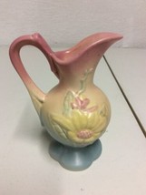 Vtg Hull Art Pottery Pink Magnolia 4”-3/4 Pitcher # 14 Very Nice - £11.39 GBP