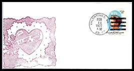 1977 US Cover - Valentines Day, Valentines, Virginia Q2 - £2.36 GBP
