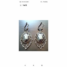 Beautiful hematite reversible earrings - $25.74